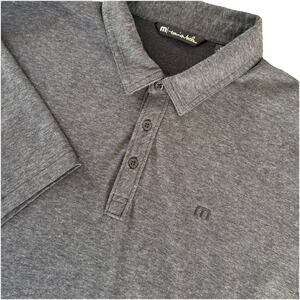 Travis Matthew Polo Shirt Men's Size XL Dark Gray Short Sleeve Golf Pima Cotton